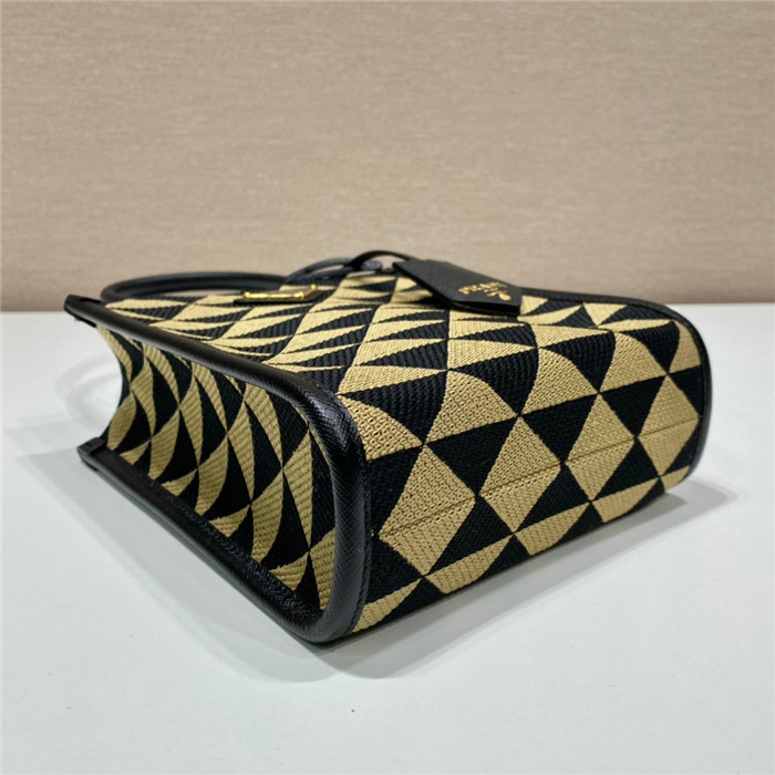 PRADA 프라다 심볼 자카드 패브릭 마이크로백 1BA355