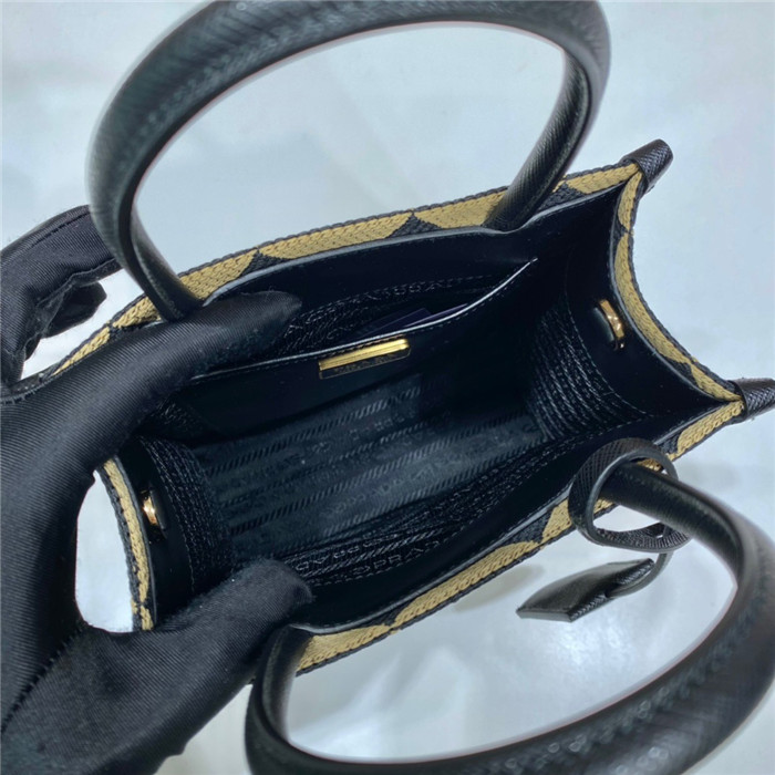 PRADA 프라다 심볼 자카드 패브릭 마이크로백 1BA355