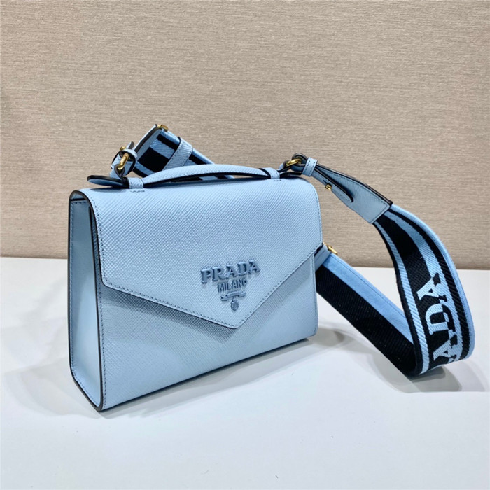 PRADA 프라다 모노크롬 사피아노 숄더백 1BD317