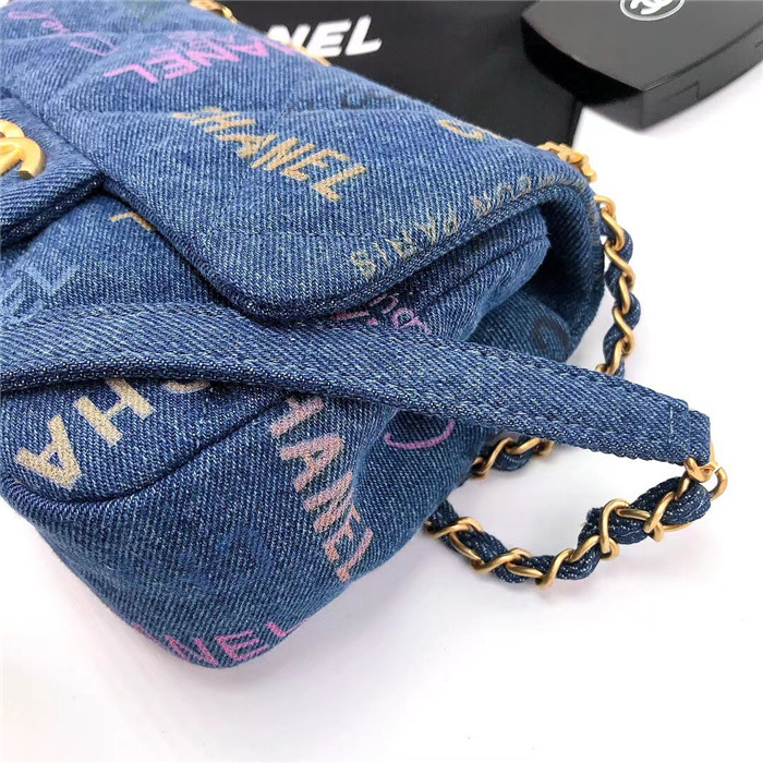 Chanel  샤넬 데님 플랩백 C69010