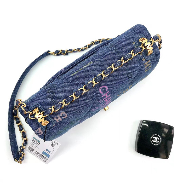 Chanel  샤넬 데님 플랩백 C69010