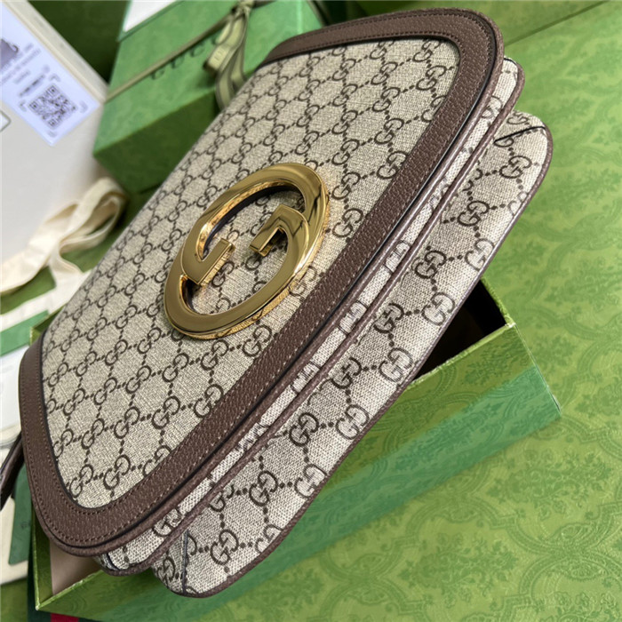 GUCCI 구찌 라운드 인터로킹 G 미디움 숄더백 699210