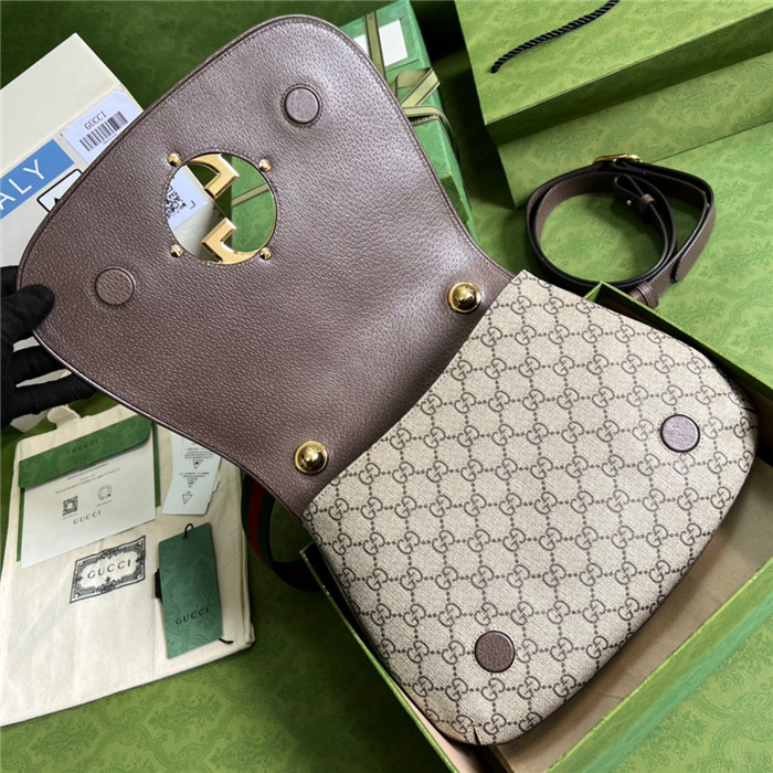 GUCCI 구찌 라운드 인터로킹 G 미디움 숄더백 699210