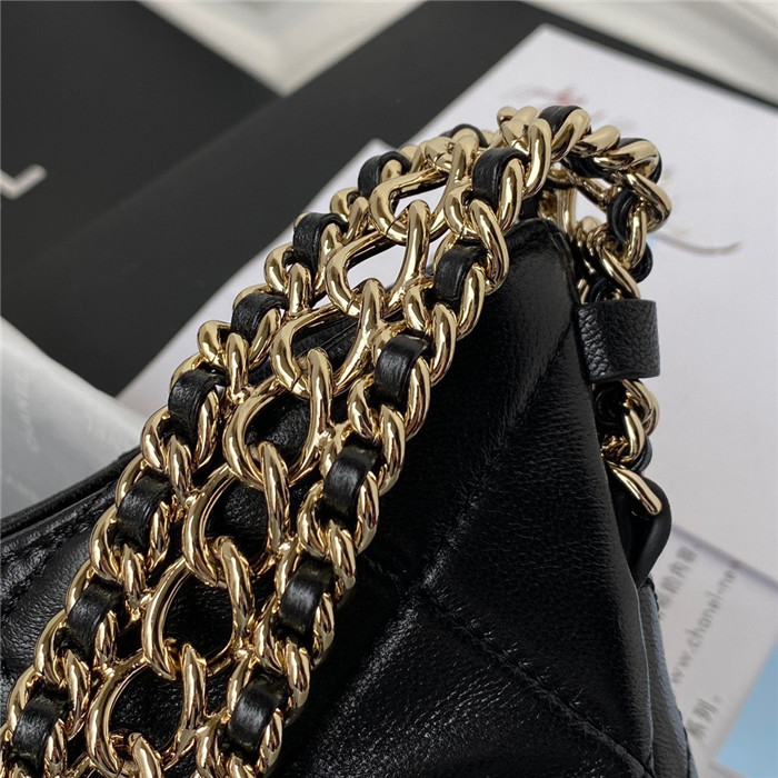CHANEL 샤넬 램스킨 호보 핸드백 AS315
