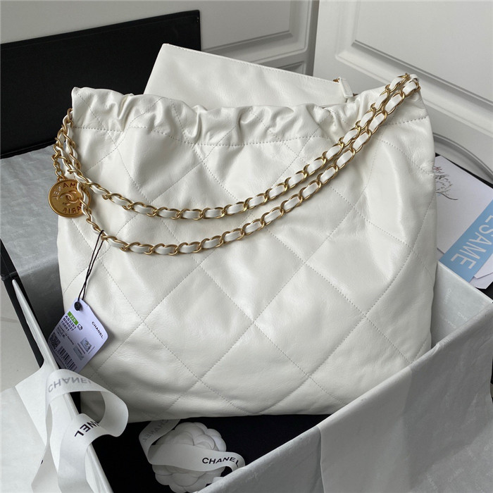  CHANEL 샤넬 샤이니 카프스킨 골드메탈 핸드백 AS3261