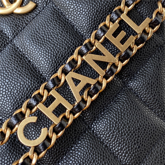  Chanel 샤넬 스몰 로고 케비어 호보백 AS3223