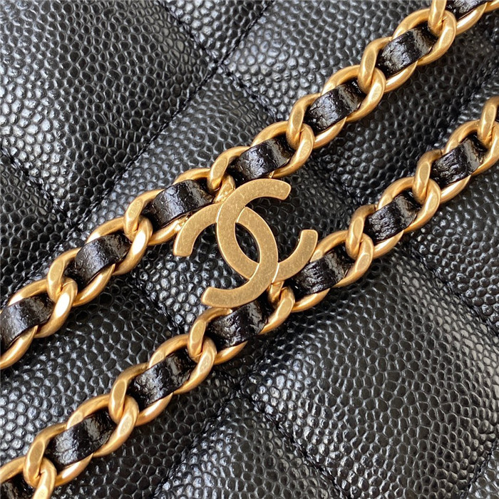  Chanel 샤넬 스몰 로고 케비어 호보백 AS3223
