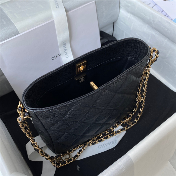  Chanel 샤넬 스몰 로고 케비어 호보백 AS3223