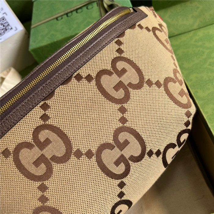 GUCCI  구찌 GG 캔버스 점보 GG 벨트백 696031