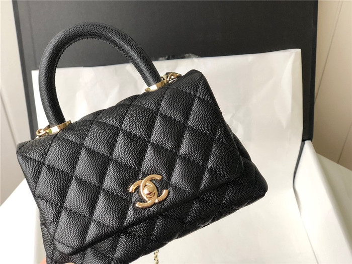  Chanel  샤넬 미니 코코핸들 캐비어 AS2215