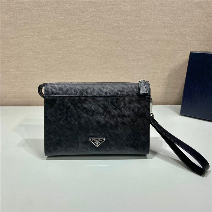 PRADA 프라다 엠보스드 로고 클러치 2VF039