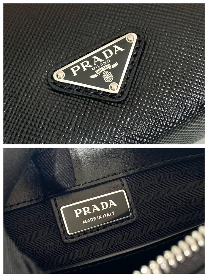 PRADA 프라다 엠보스드 로고 클러치 2VF039