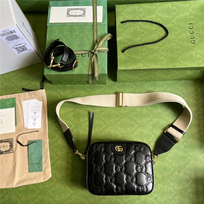 GUCCi  구찌 GG 마틀라세 레더 숄더백 702234