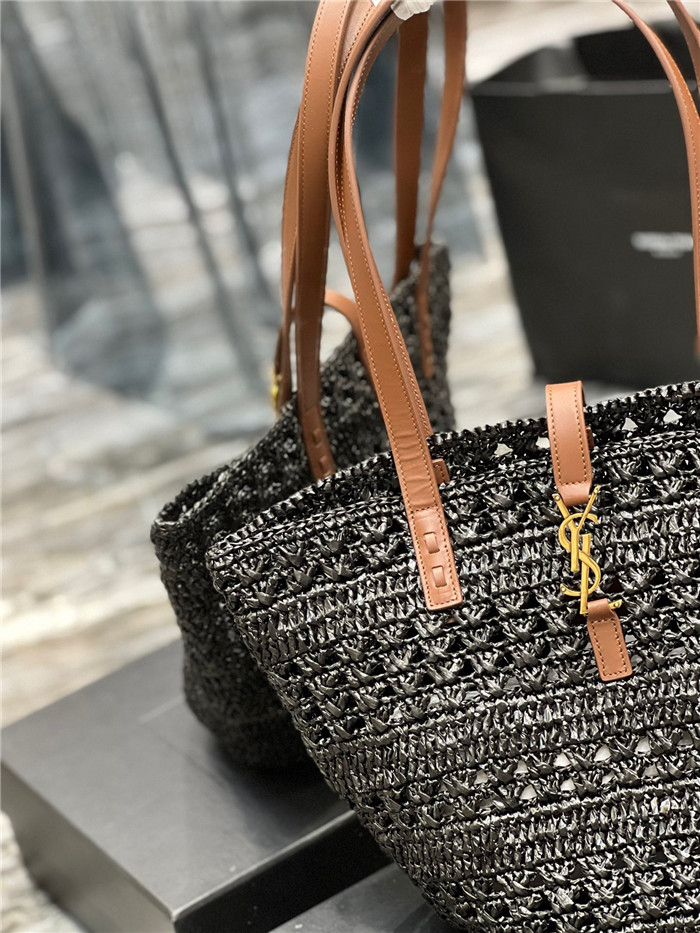 Saint Laurent  생로랑 라피아 파니에 토트백 미듐 Y685618