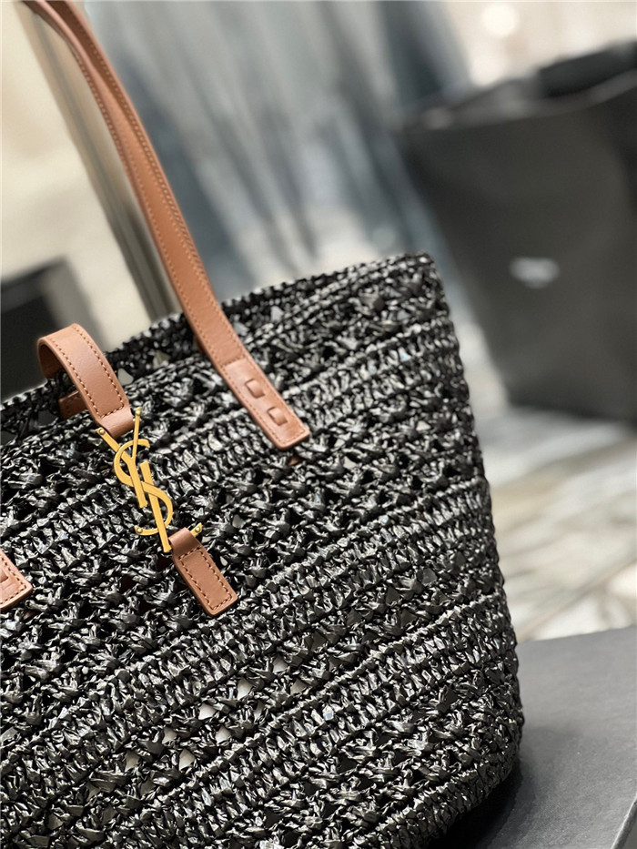 Saint Laurent  생로랑 라피아 파니에 토트백 미듐 Y685618