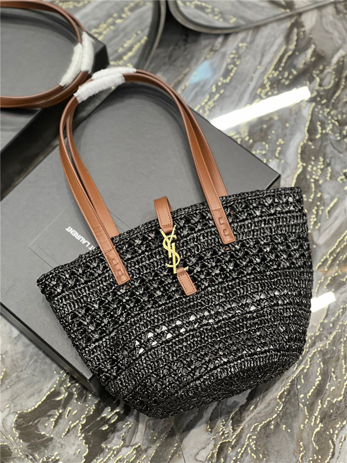Saint Laurent  생로랑 라피아 파니에 토트백 미듐 Y685618