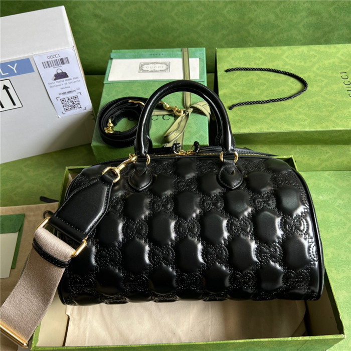 GUCCi  구찌 GG 마틀라세 레더 탑 핸들백 702242