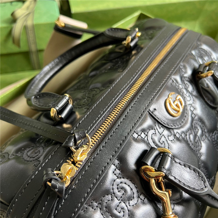 GUCCi  구찌 GG 마틀라세 레더 탑 핸들백 702242