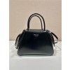 PRADA  프라다 스몰 브러쉬드 가죽 핸드백 1BA366