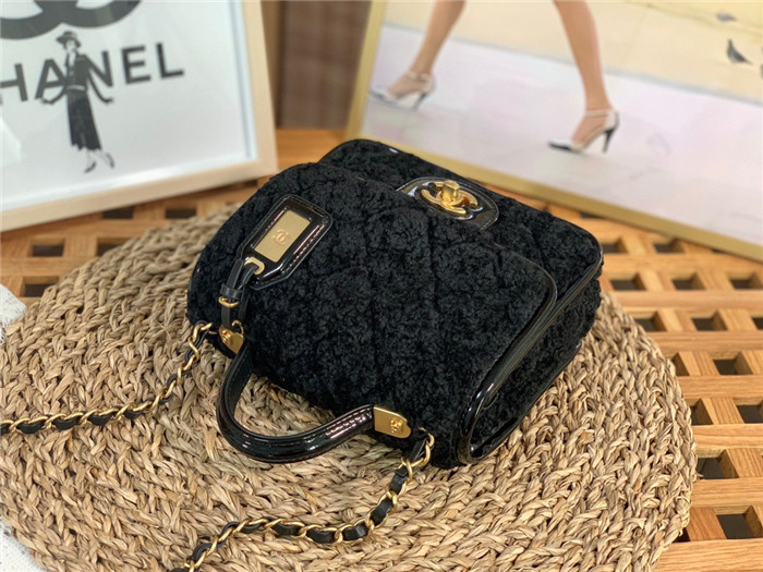 Chanel  샤넬 22K 스몰 탑핸들 플랩백 AS3652