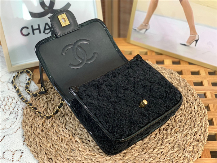 Chanel  샤넬 22K 스몰 탑핸들 플랩백 AS3652