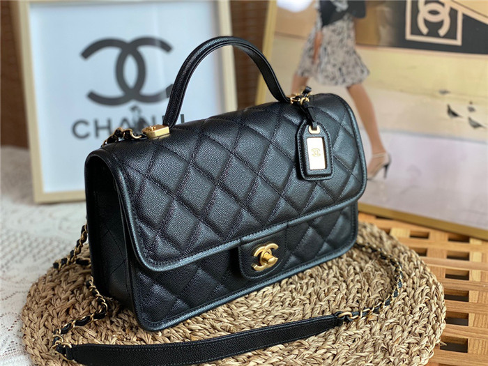 Chanel 샤넬 탑핸들 플랩 백 AS3653