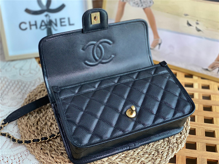 Chanel 샤넬 탑핸들 플랩 백 AS3653