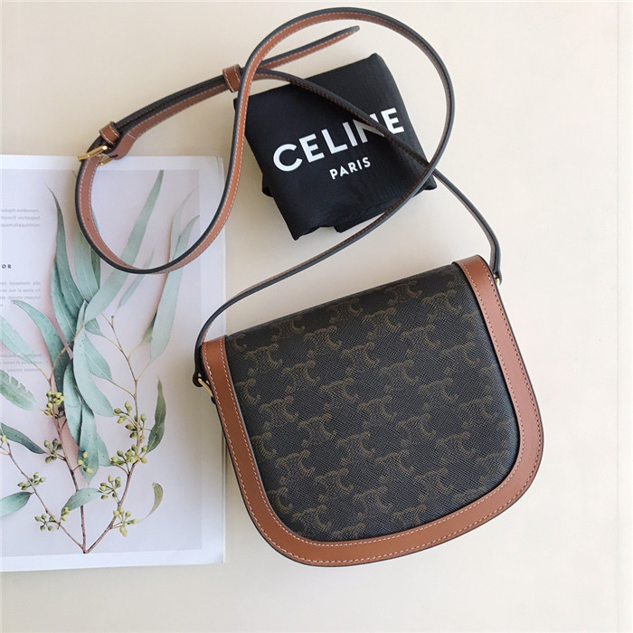 CELINE 셀린느 틴 베사체 트리오페 캔버스 크로스백 C69501