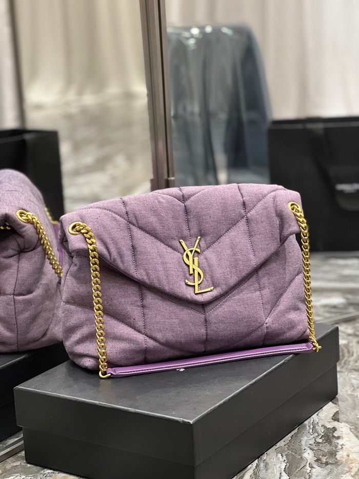 Saint Laurent  입생로랑 퍼플 숄더백  ysl282x