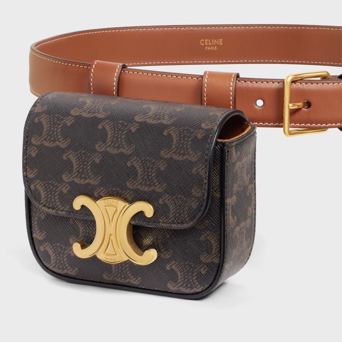 CELINE 셀린느 여성 로고 힙색 ce44x