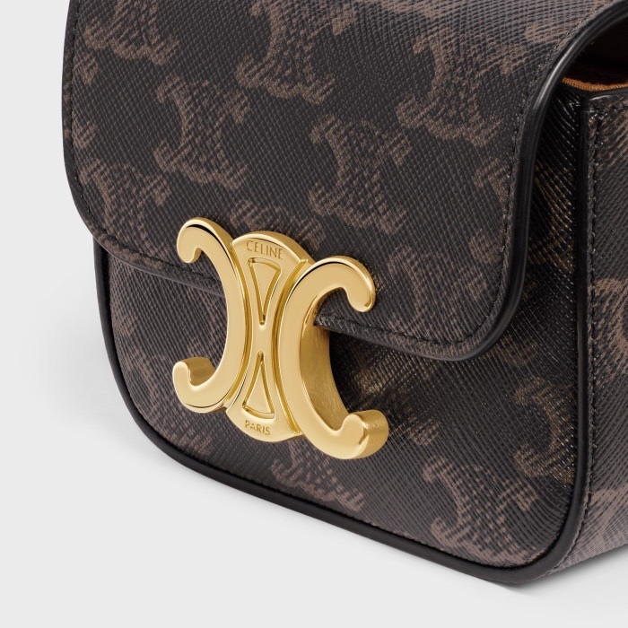 CELINE 셀린느 여성 로고 힙색 ce44x
