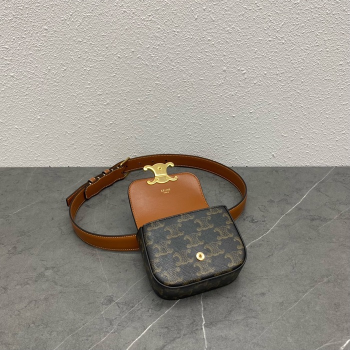 CELINE 셀린느 여성 로고 힙색 ce44x