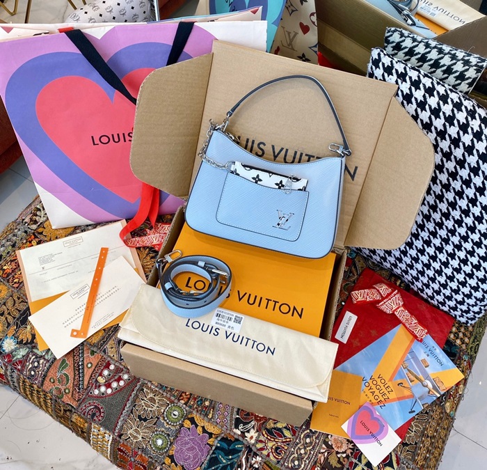 Louis Vuitton 루이비통 여성 블루 마를리백  lv266x