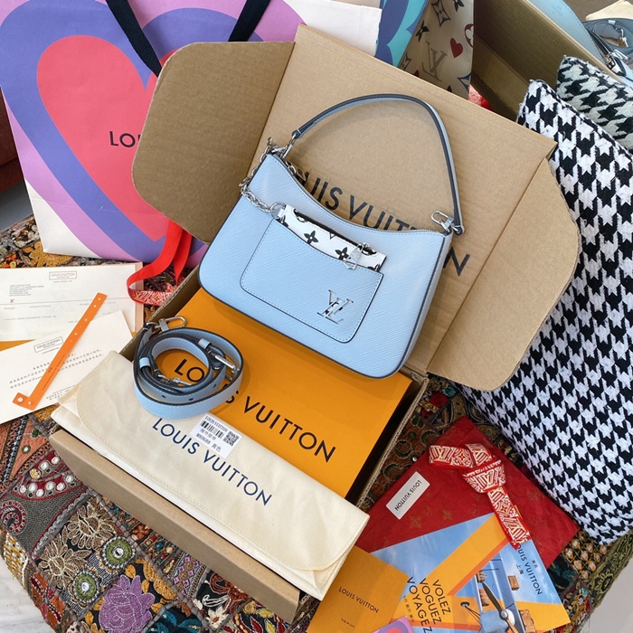 Louis Vuitton 루이비통 여성 블루 마를리백  lv266x