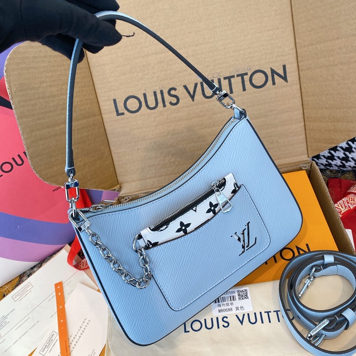 Louis Vuitton 루이비통 여성 블루 마를리백  lv266x