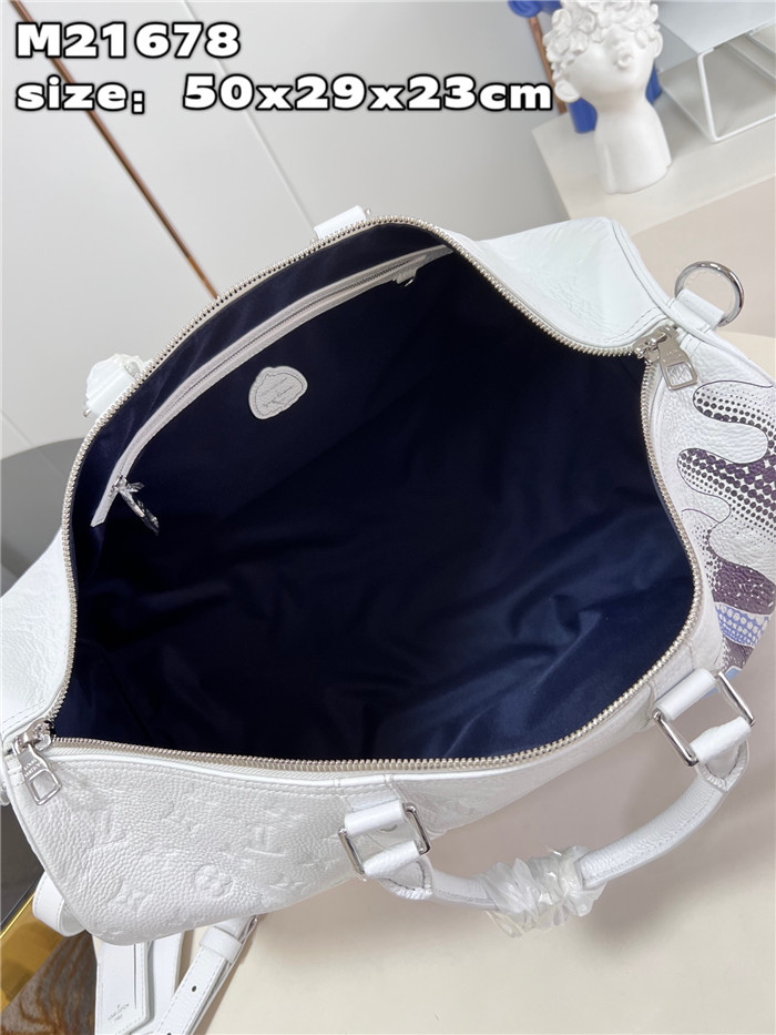 LOUIS VUITTON 루이비통 x 야요이 쿠사마 키폴 50 화이트 M21678