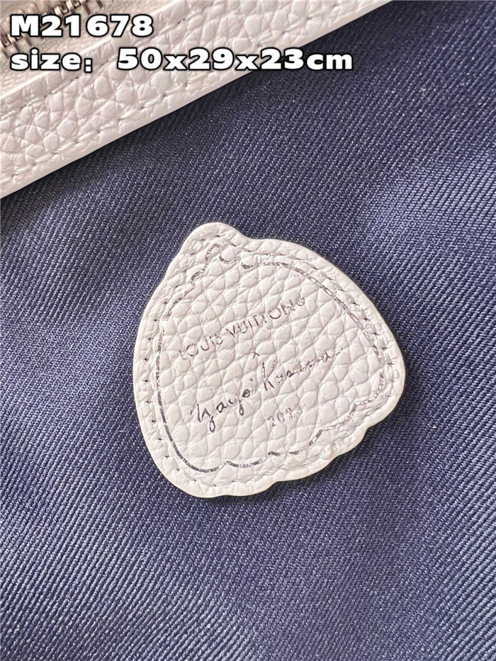 LOUIS VUITTON 루이비통 x 야요이 쿠사마 키폴 50 화이트 M21678