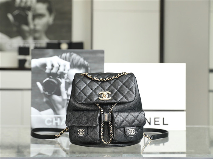  CHANEL 샤넬 듀마 캐비어 백팩 AS8101