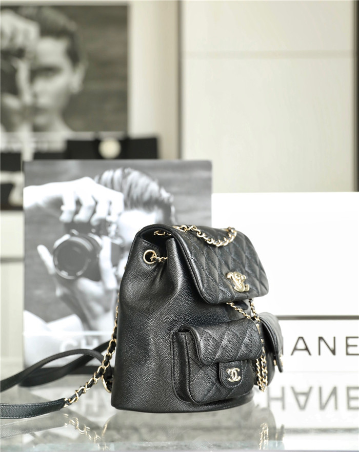  CHANEL 샤넬 듀마 캐비어 백팩 AS8101