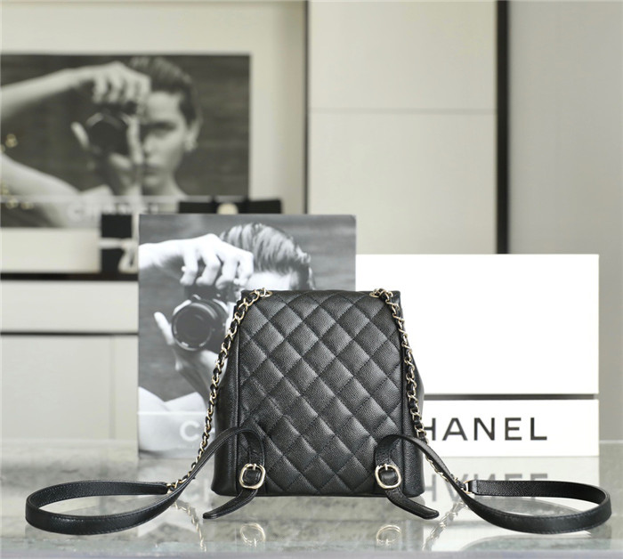  CHANEL 샤넬 듀마 캐비어 백팩 AS8101