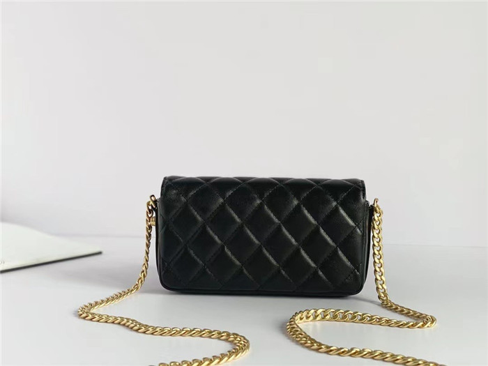 Chanel  샤넬 CC로고 체인 플랩 폰 홀더백 17CM AP3207