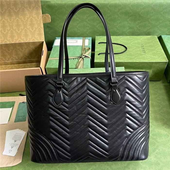 GUCCi  구찌 GG 마몽 마틀라세 라지 토트백 739