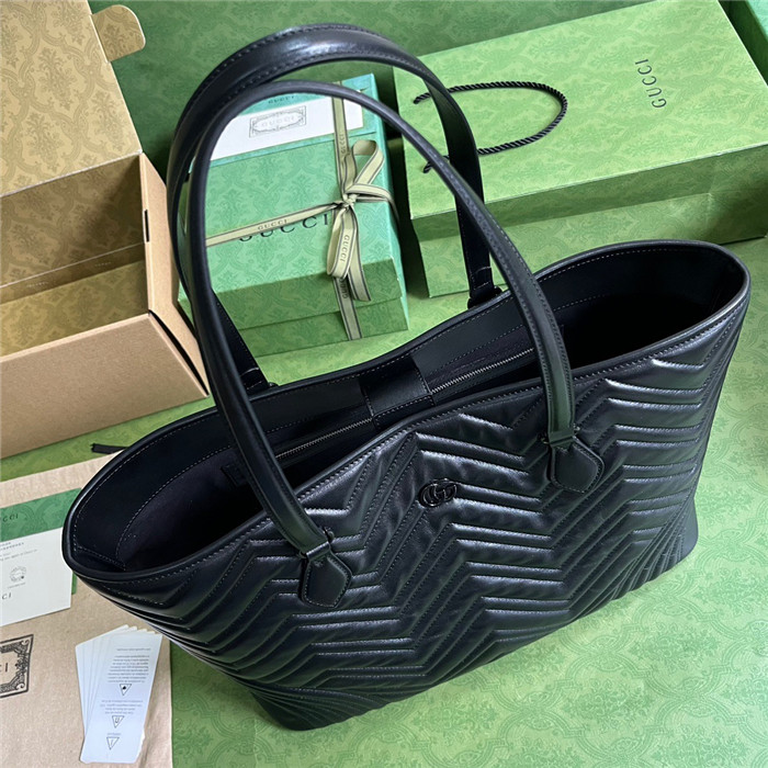 GUCCi  구찌 GG 마몽 마틀라세 라지 토트백 739