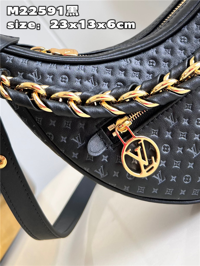  LOUIS VUITTON 루이비통 루프 모노그램 블랙 M22591