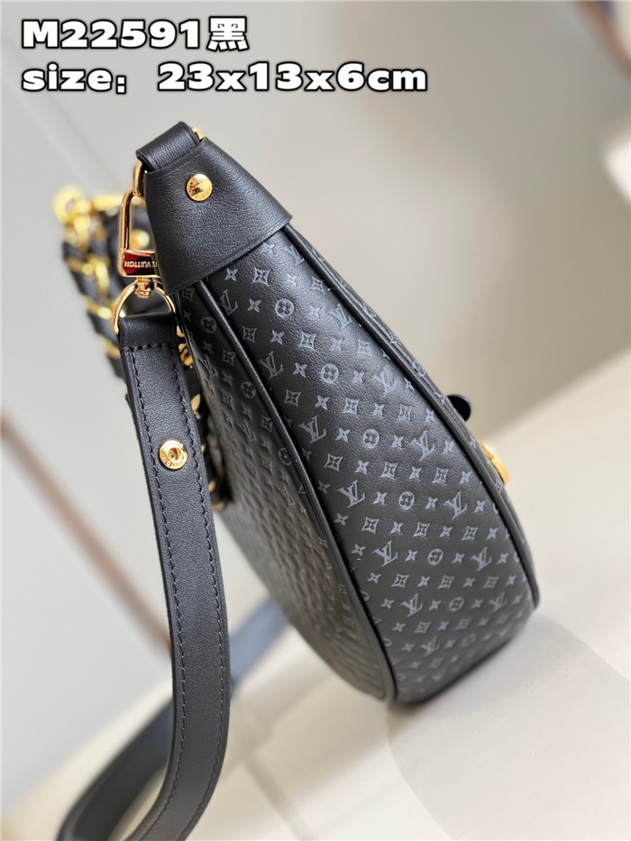  LOUIS VUITTON 루이비통 루프 모노그램 블랙 M22591