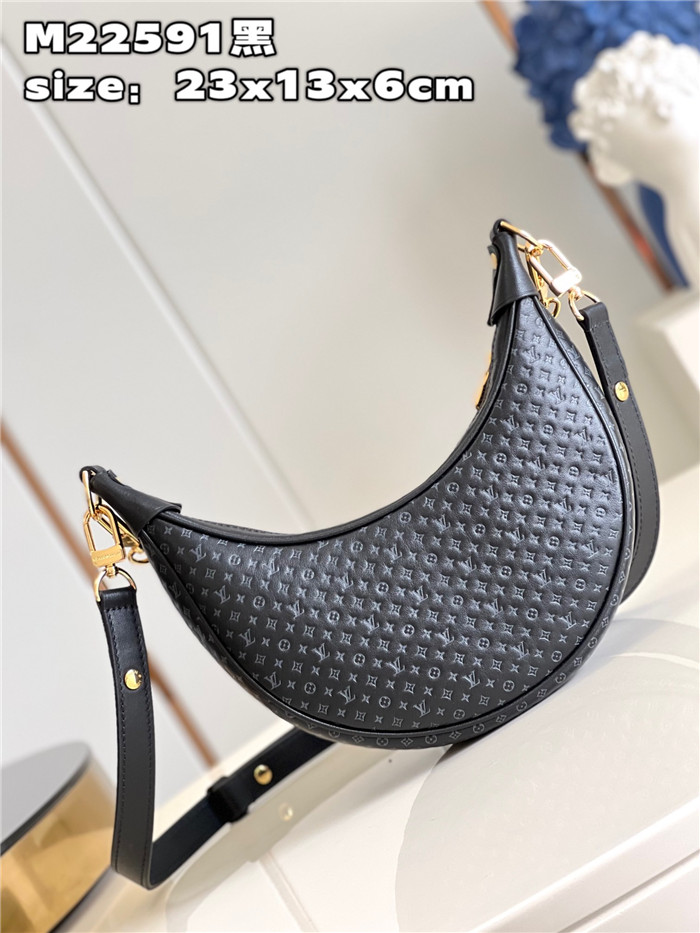  LOUIS VUITTON 루이비통 루프 모노그램 블랙 M22591