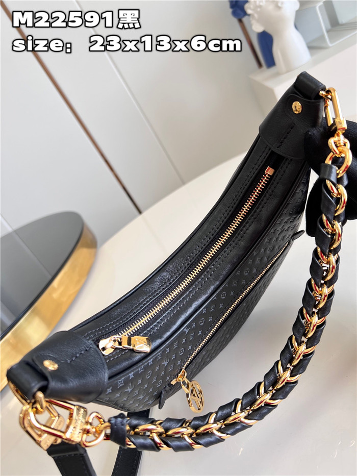  LOUIS VUITTON 루이비통 루프 모노그램 블랙 M22591