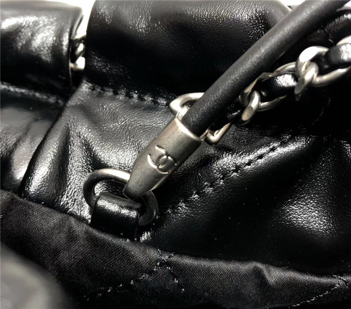  Chanel 샤넬 샤이니 카프스킨 실버메탈 핸드백 미니 AS3263