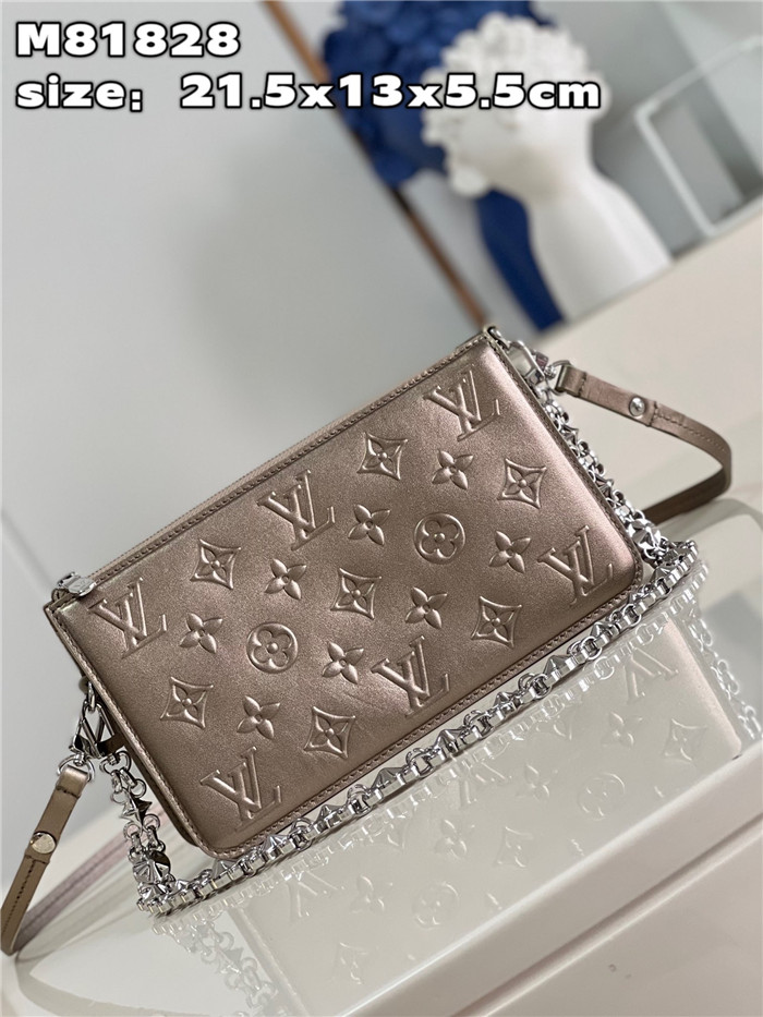 LOUIS VUITTON 루이비통 렉싱턴 파우치 라이트 골드 M81828