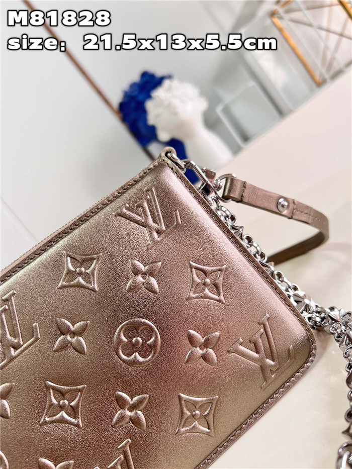 LOUIS VUITTON 루이비통 렉싱턴 파우치 라이트 골드 M81828